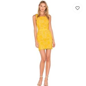 Yellow lace dress- Revolve